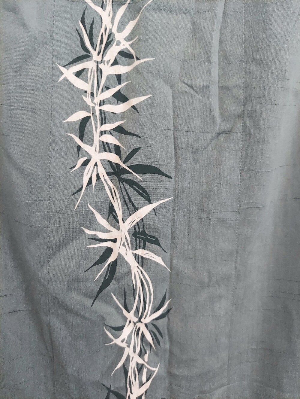 Vintage Liberty House By Kiyomi Olive Green Muumuu Dress Bamboo Art Hawaiian 8 - Picture 3 of 9